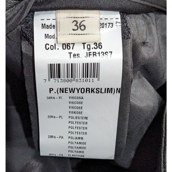 New Maison's Forte Dei Marmi New York Slim Pant Camo Tonal Jacquard Size EU 36 - Picture 11 of 12